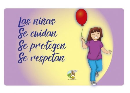 Imagen de la campaña de la Red de Mujeres del Norte Ana Lucila para prevención de violencia en niñas de comunidades rurales.